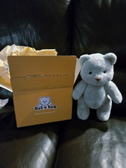 *Limited Edition*Handmade Fully Jointed 12inch Blue Bakery Chef Teddy Bear 2025