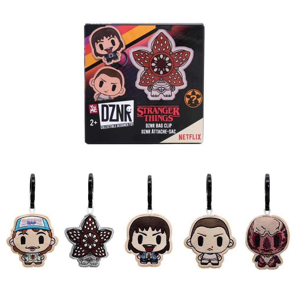 YuMe Stranger Things DZNR Plush Blind Box Bag Clip Random 1pc Mystery Textile To