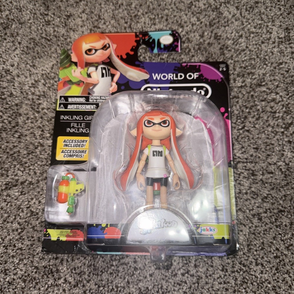 New World Of Nintendo Splatoon Orange Inkling Girl figure 2017 Jakks