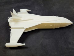 God Phoenix Starfighter Jet White 12 inches Display Prop & Fantasy 3D Printed