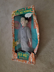 Pee-Wee Herman doll 18″ copyright 1987 in original packaging – fair condition