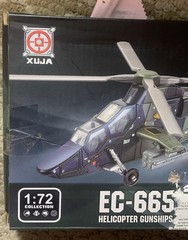 1:72 EC-665 Tiger Helicopter Gunship Aircraft Model Simulation Military Assembly