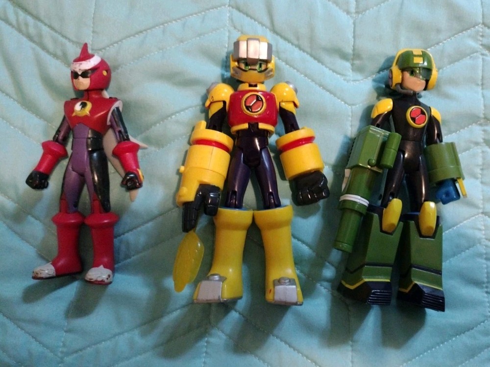 Mega Man Battle Network Mega Man Action Figure Lot Of 3