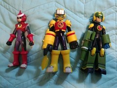 Mega Man Battle Network Mega Man Action Figure Lot Of 3