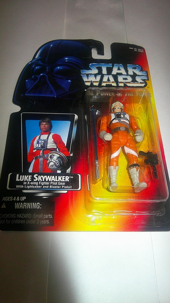 Star Wars-Power of the Force-Luke Skywalker in X-Wing Pilot Gear -Orange Card