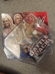 WWE Battle Pack Smackdown Charlotte Ric Flair World Championship Damaged