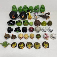 Huge Angry Bird Miscellaneous Toy Lot Figures Building Parts Star Wars