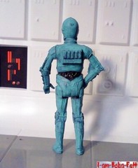 custom Star Wars CYAN BLUE PROTOCOL DROID 3.75 figure tatooine jedha nevarro