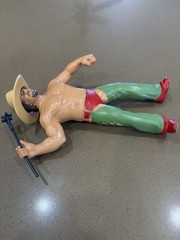 Vintage 1986 WWF LJN Terry Funk Figure Includes Hat And Branding Accessories