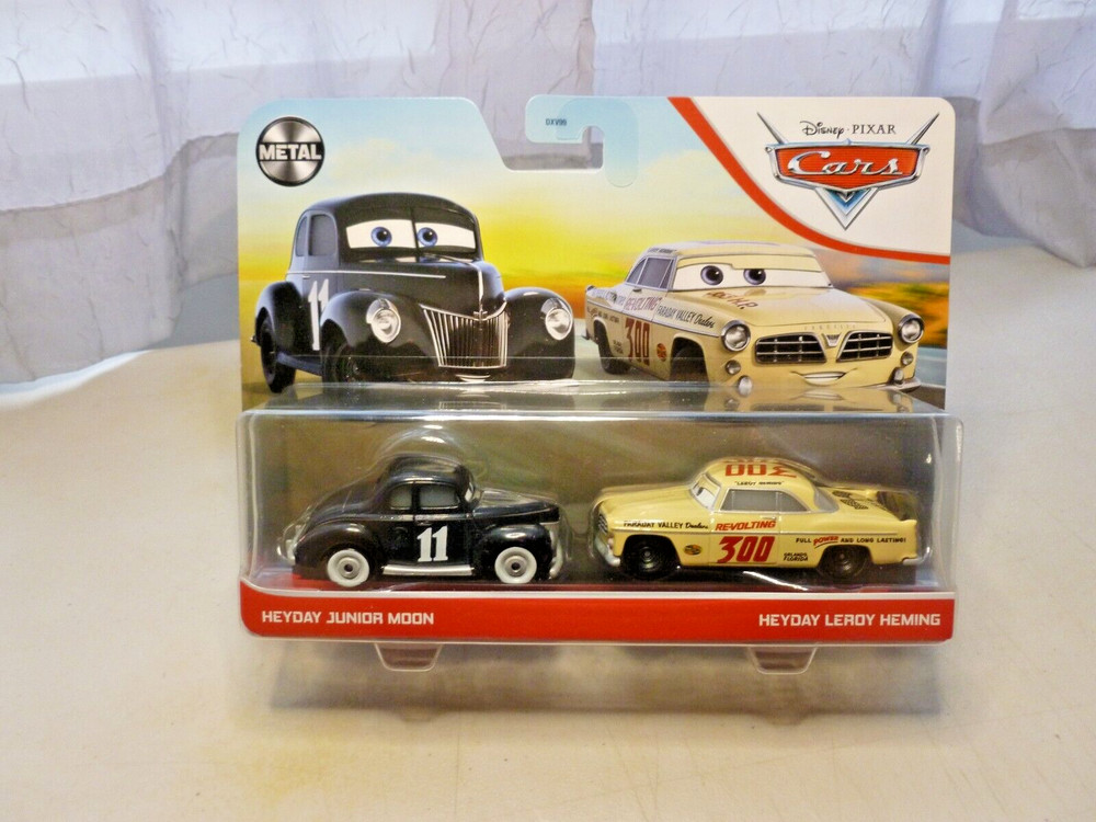NEWDISNEYPIXARCARS 2 PACKHEYDAYJUNIORMOON/HEYDAYLEROYHEMING DIECAST VEHICLE NEW