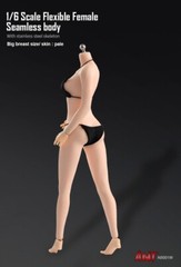 US 1:6 Pale Skin Large Bust Breast 12″ Female Seamless Flexible Figure Body Toys