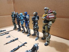 MCFARLANE TOYS Halo Reach Noble Team Action Figures All Six Complete