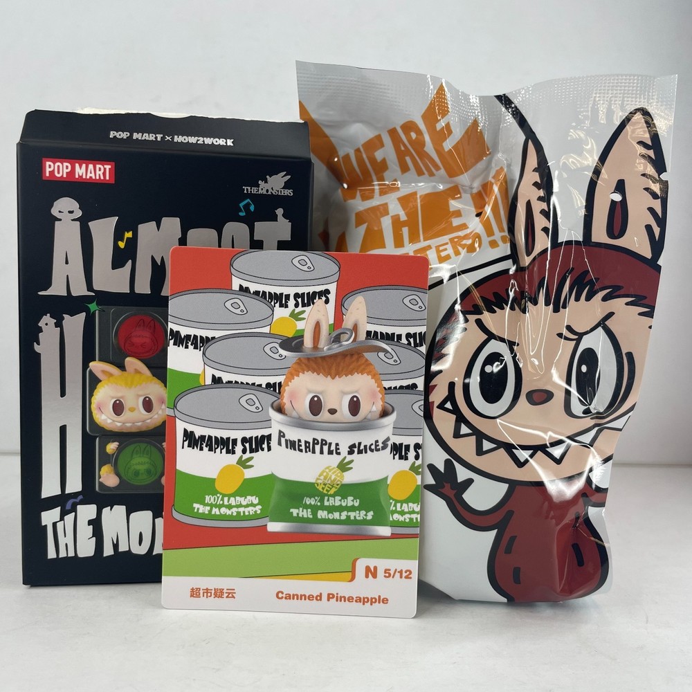 POP MART x Labubu The Monsters Almost Hidden Series Figure Sealed Bag Open Box