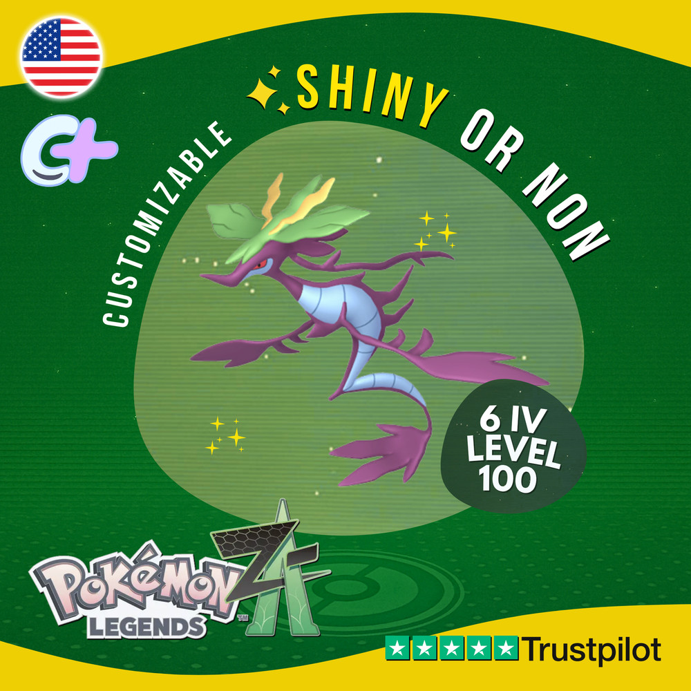 Dragalge Shiny or Non ✨6 IV Pokémon Legends Z-A Competitive Customizable ZA Z A