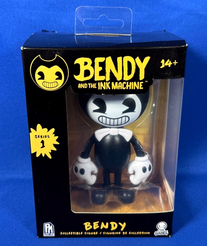 WHITE VERSION – Vinyl 5″ BENDY & THE INK MACHINE Figure SERIES 1 PhatMojo BOX