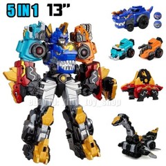 Dino Core Ultra D-Saber Mammoth 5 in1 Dinosaur Figure Robot Combiner Attacker