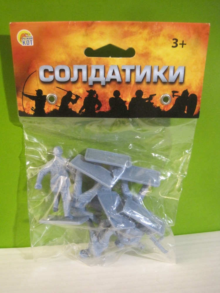 TEHNOLOG RUSSIAN ARMY 60MM BLUE GRAY PLASTIC TOY SOLDIERS