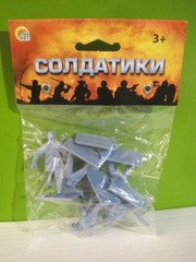 TEHNOLOG RUSSIAN ARMY 60MM BLUE GRAY PLASTIC TOY SOLDIERS