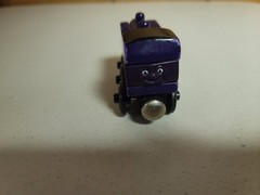 Thomas Wooden Railway Purple Culdee 2 Faces Vintage 1997 Good Condition