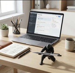 (9*7.8cm) 3D Printed Cool Organizer Ninja Pen Holder Miniature Pen Stand