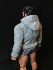 SU-SS-G: 1/12 FIGLot Hoodie for Mezco One:12 Marvel Legends Figure – Grey