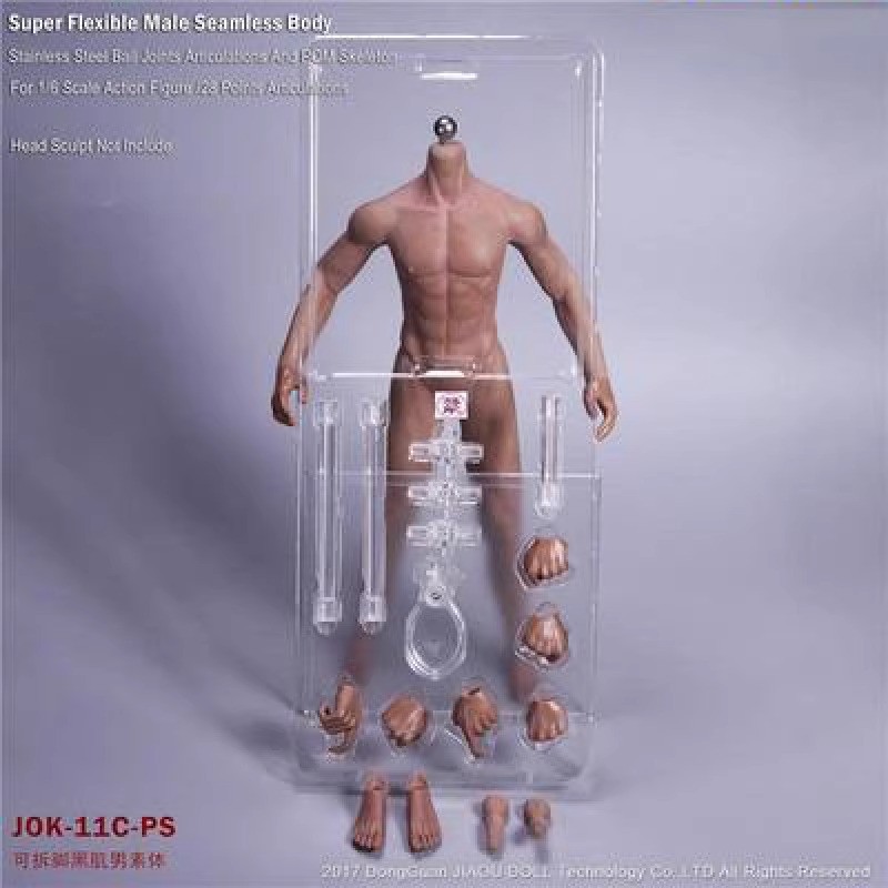 JIAOU DOLL 1/6 Scale Seamless Male Body Model Action Figure Fit 12″ Figure Gifts
