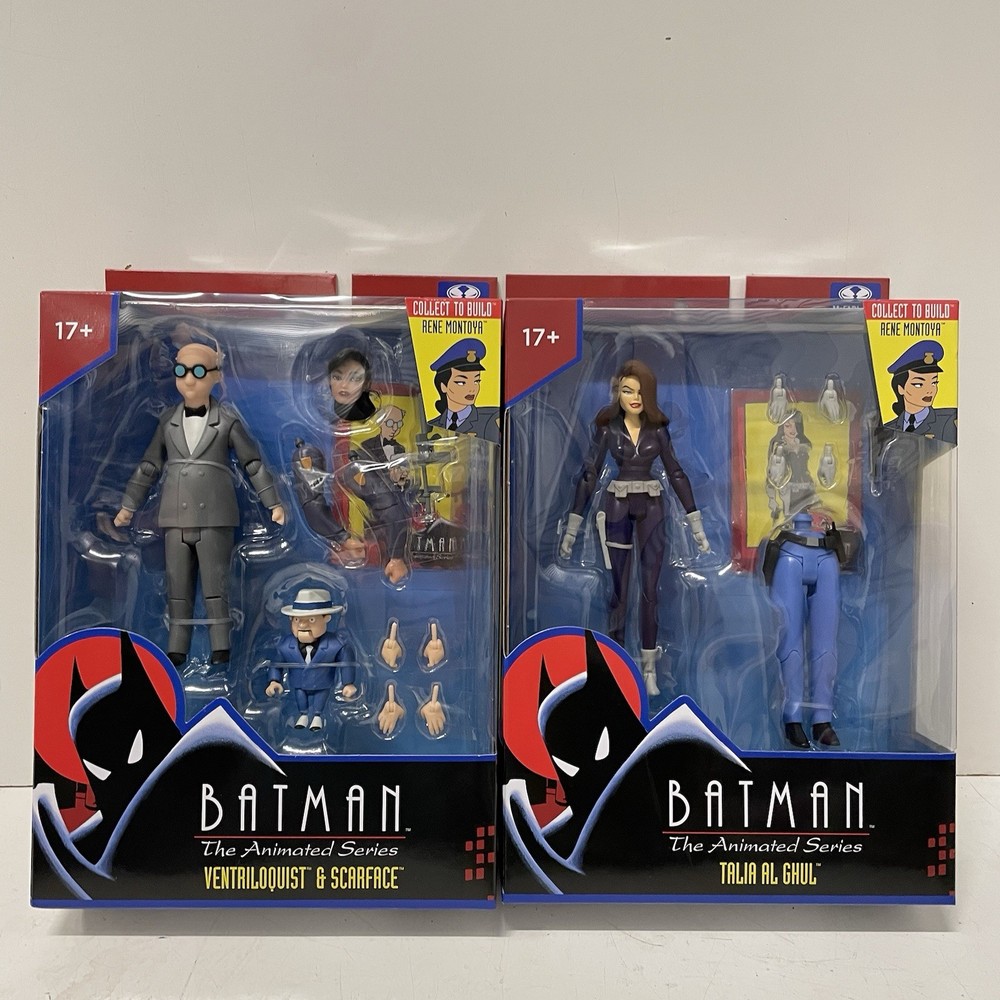 McFarlane DC Batman Ventriloquist/Scarface & Talia Al Ghul BAF Rene Montoya