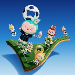 NEW POP MART LABUBU THE MONSTERS FIFA SERIES Bottle Opener Fridge Magnet US 🇺🇸