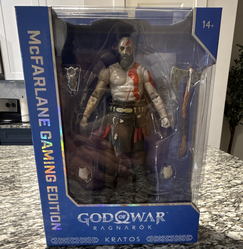 McFarlane Toys Gaming Edition God of War Kratos Action Figure + Axe Shield 14+