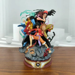 One Piece Onigashima Action Figures – Luffy, Kid & Law Collectible Set