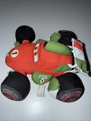Pixar Cars 2 Francesco Bernoulli 6″ Plush Formula 1 Racing Car 2011 READ