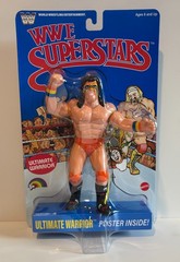 LOW PRICE: WWE LJN SUPERSTARS ULTIMATE WARRIOR 8″ BLUE CARD FIGURE SERIES 2