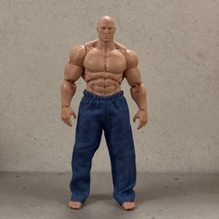 SU-WE-JEANS: 1/12 Fabric Jeans with elastic waist for 7″ WWE or Muff Adam Body