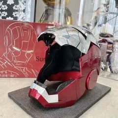 AUTOKING 1:1 Wearable JARVIS Voice Control Cosplay Iron Man MK5 Helmet Mask Gift