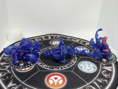 Bakugan Aquos Translucent Skyress Storm Ingram Shun Set VHTF