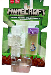 2026 Minecraft INVISIBLE STEVE Action Figure NEW 6+