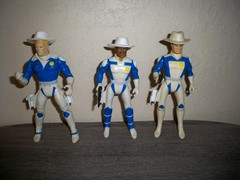 Galoob Of The Galaxy Rangers 1986 NEAR COMPLETE LOT OF 3 GOOSE ZACHARY FOX