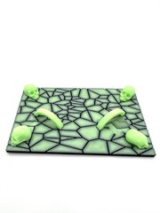 LOT OF 8 GLOW IN THE DARK CUSTOM STANDS FIT 5.5” MOTU. DISPLAY BASE STAND.