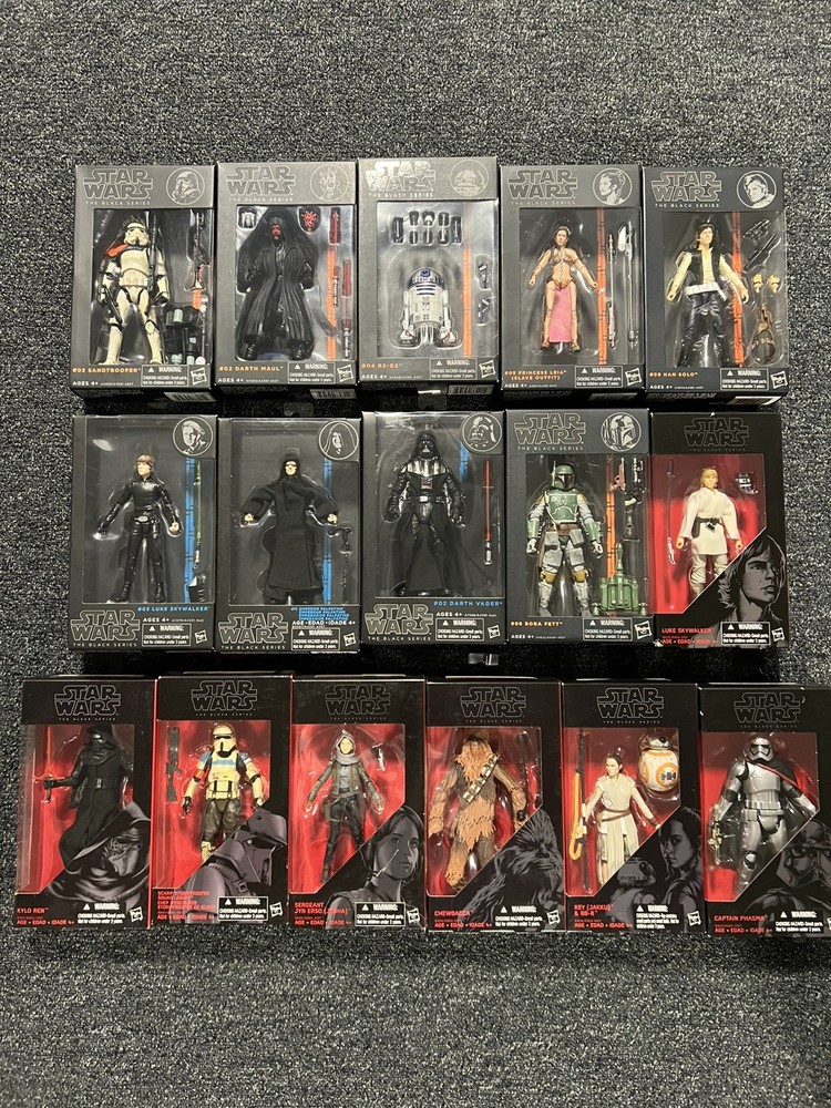 Star Wars Black Series 6 inch 2013 Orange Stripe lot and more – 17 total