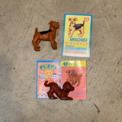 Vintage 1993 Puppy In My Pocket Figure Card Lot Ricky Labrador Mischief Terrier