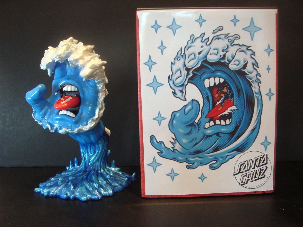 WAVE HAND Custom Kidrobot Santa Cruz Skateboards Screaming Hand Figure