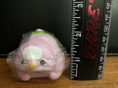 Motchari Osumo-tori Squishy Japan Gacha Toy 2” Pink and White Sumo Bird NEW F/S