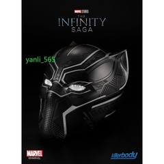 US Stock!!! LED Black Panther Helmet Killerbody 1:1 Wearable Cosplay Mask Props-