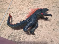 Godzilla: King Of The Monsters Blue TV Movie Collectible Action Figure. Works!