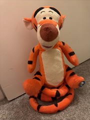 Vintage Fisher-Price Disney, 2005 Turbo Tail Tigger, Bounces,Sings & Talks,WORKS