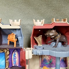 2001 Mattel World Of Hogwarts Harry Potter Forbidden Corridor Playset + Accs.
