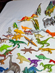 Lot of 130+ Plastic Rubber Dinosaurs 1 Battery Operated & Vintage Animals