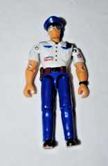 1999 Lanard The Corps C9 Police Officer Action Rescue Figure – White Shirt
