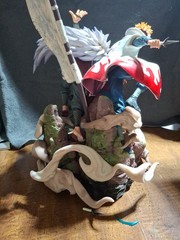 Naruto Uzumaki Jiraiya & Minato Namikaze Action Figure Statue Naruto Collectible