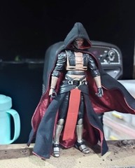 PB-C-DRVN: 1/12 Hooded Cape & Skirt Wrap for Star Wars Black Series Darth Revan